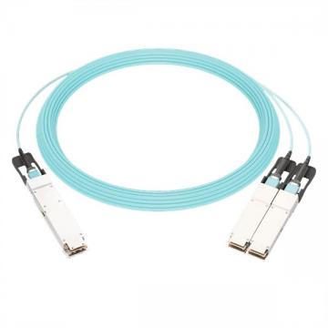 NVIDIA Compatible, 400Gb/s OSFP to 2x200Gb/s QSFP56 Active Optical Splitter Cable