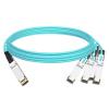 NVIDIA Compatible, 400G QSFP-DD to 4x100G QSFP56 Direct Attach Copper Splitter Cable #1 image